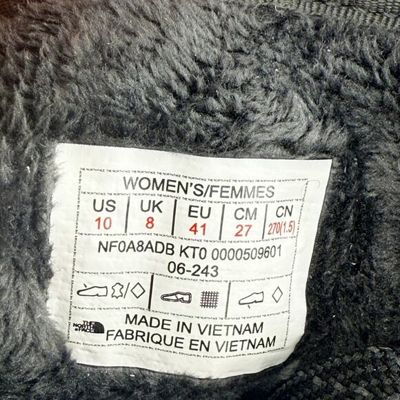 The North Face Womens Shellista V Mid Winter Boots US 10 Black WP Insulated NIB - Picture 11 of 11